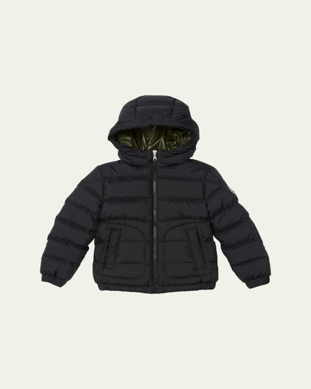 Boy's Grecois Hooded Down Jacket, Size 4-